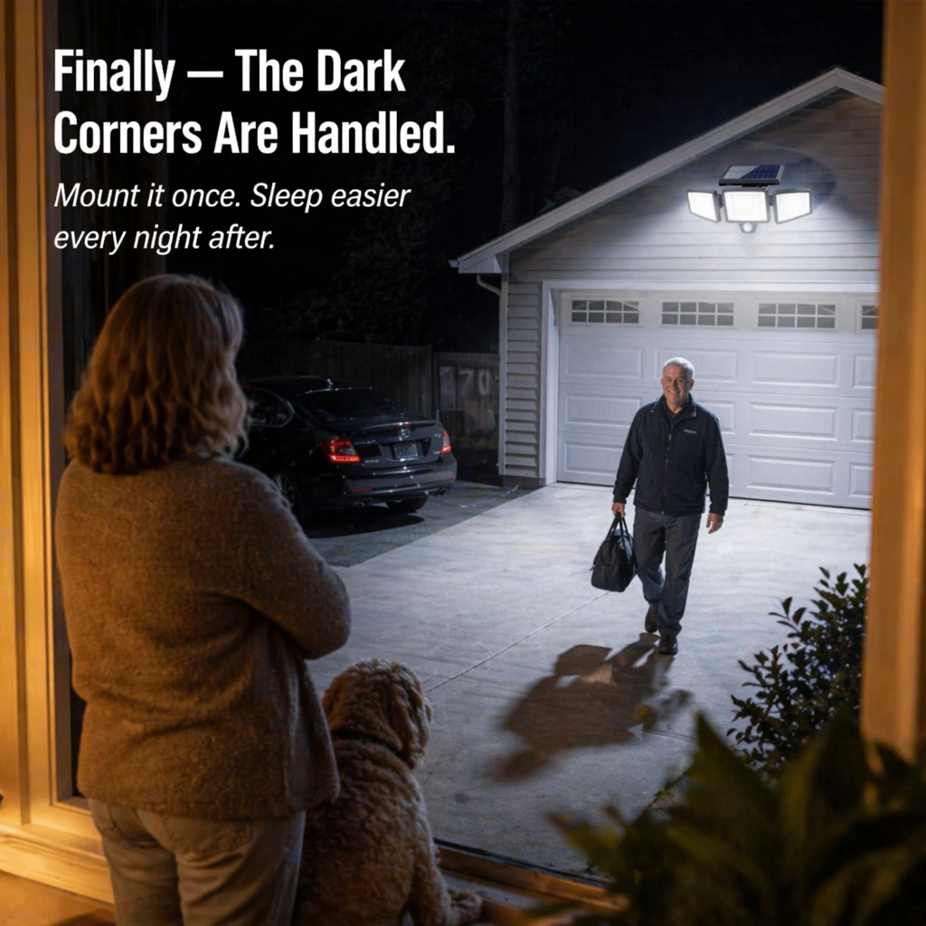LumaRay™ — Brighten Every Shadowy Spot With 270° Motion-Activated Solar Lighting