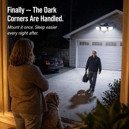 LumaRay™ — Brighten Every Shadowy Spot With 270° Motion-Activated Solar Lighting