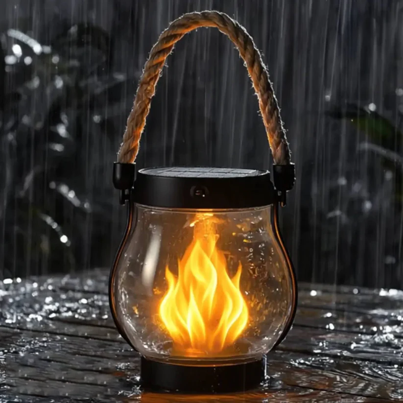 EmberAura™ Solar Lantern — Capture Endless Cozy Nights with Magical, Safe Firelight