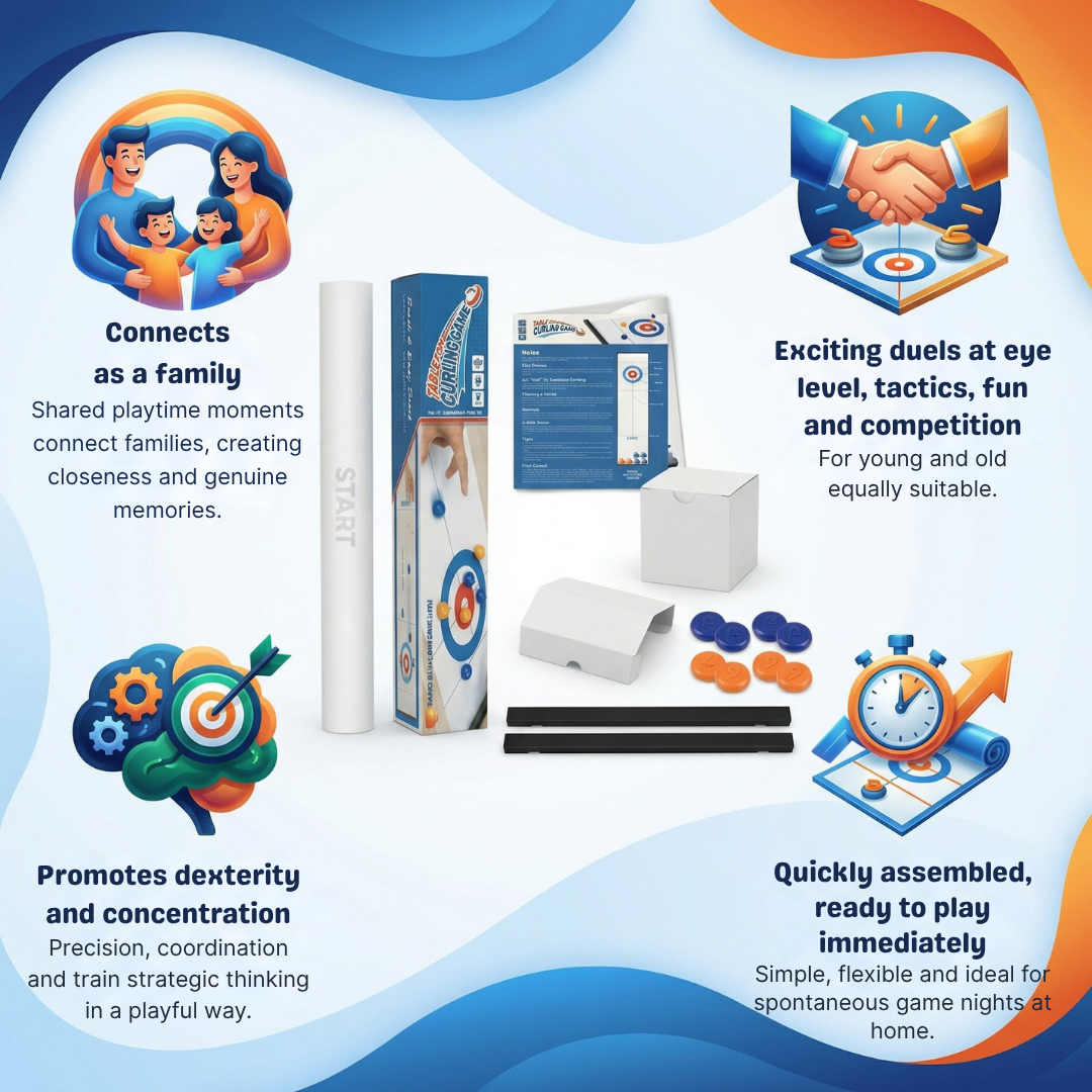 FluxCurl™ Mini Curling Set — Ignite Sharp Focus and Unforgettable Family Showdowns