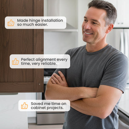 HingeMaster™ — Nail Perfect Cabinet Doors with Magnetic, Flawless Precision Every Time