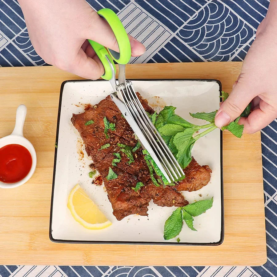SwiftSlice™ Herb & Veggie Shears — Snap Your Prep Time Down and Chop Like a Kitchen Pro