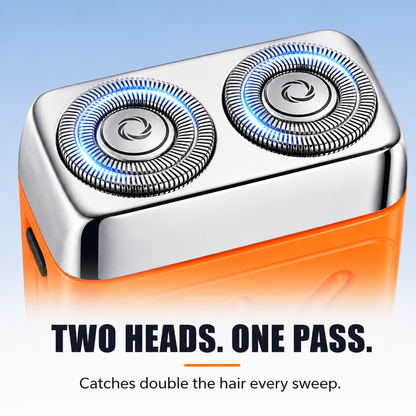 AeroGlide™ Mini Shaver — Defeat 5 O'Clock Shadow in 90 Seconds Anywhere