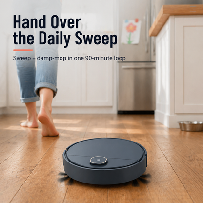 SweepMinder™ — Effortless Daily Cleaning That Frees Your Time and Transforms Your Floors