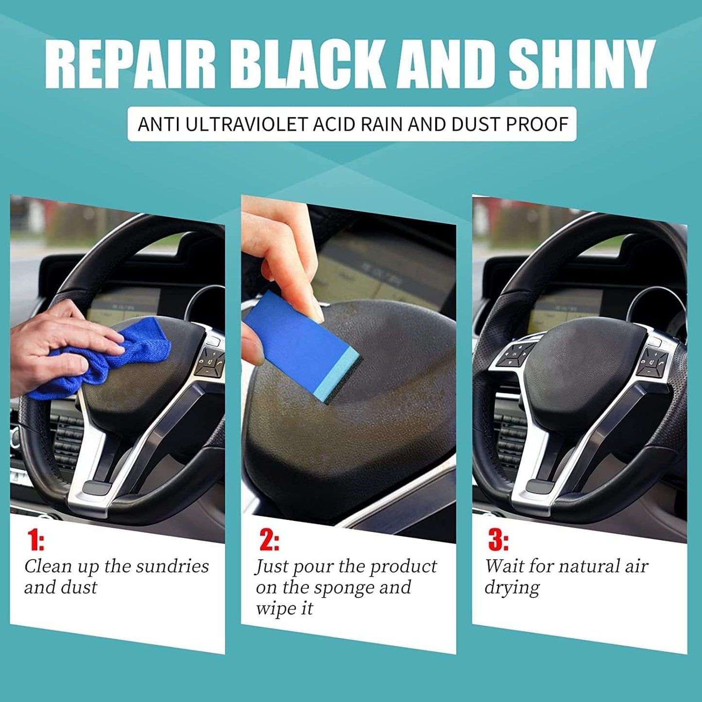 RadiantEdge™ Plastic Revival Kit — Instantly Bring Dull Plastics Back to Deep, Lasting Shine