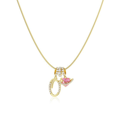 AuraNest™ 3-Layer Initial Necklace — Wear Your Story in Radiant Gold and Effortless Elegance