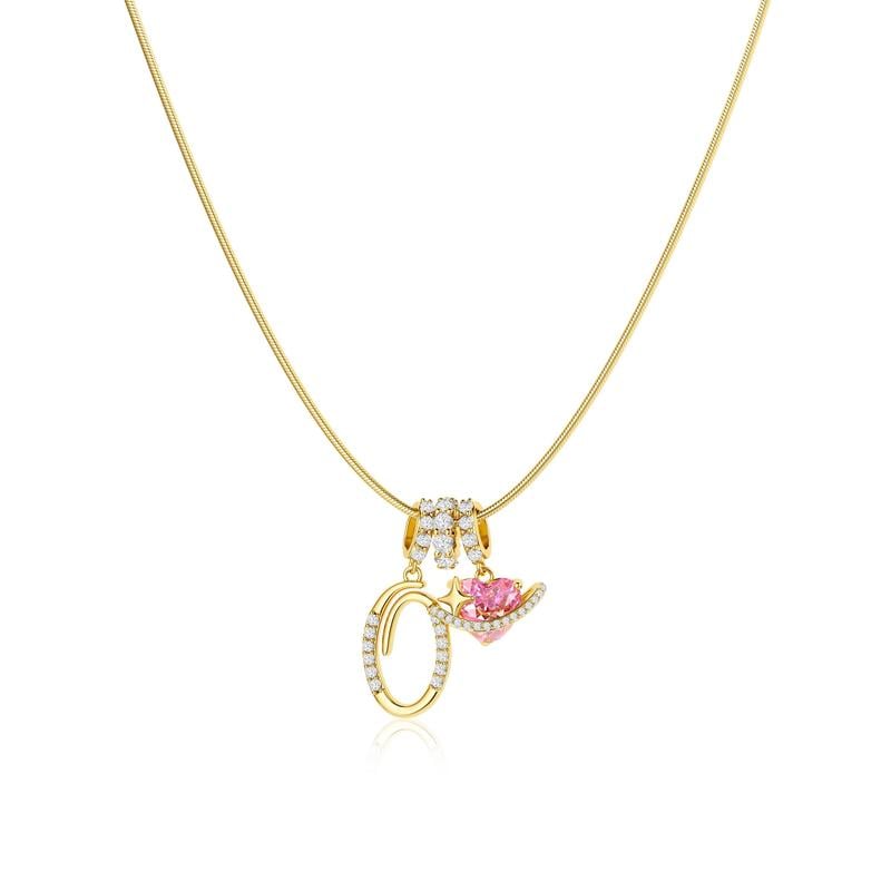 AuraNest™ 3-Layer Initial Necklace — Wear Your Story in Radiant Gold and Effortless Elegance