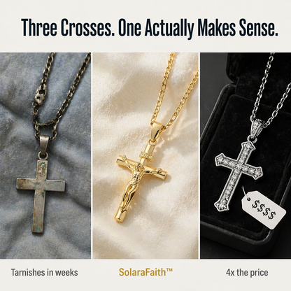 SolaraFaith™ — Sport a Crucifix That Won't Fade, Break, or Stain Your Skin Green