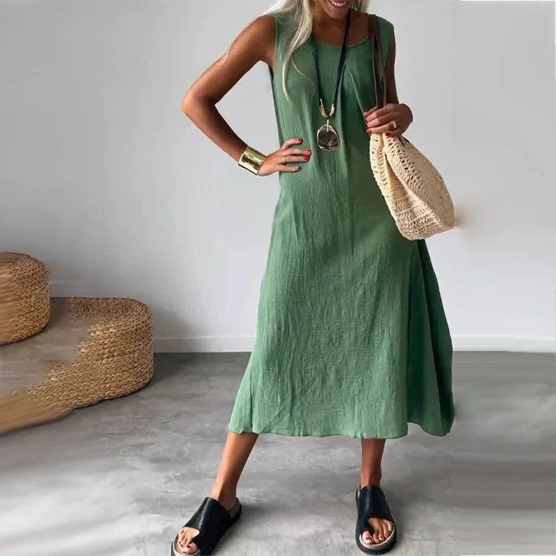 SolaraSilk™ Dress — Feel the Breeze, Flaunt Your Freedom All Day