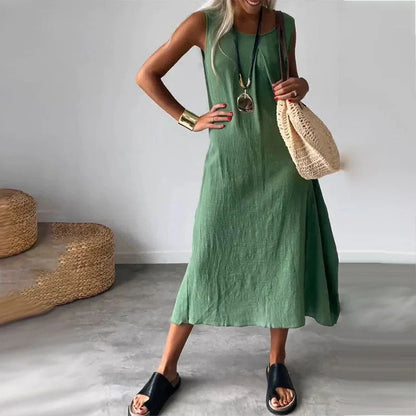 SolaraSilk™ Dress — Feel the Breeze, Flaunt Your Freedom All Day