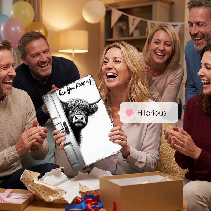 CozyMoo™ Laugh Sign — Turn Your Bathroom into a Hub of Joy and Unforgettable Smiles