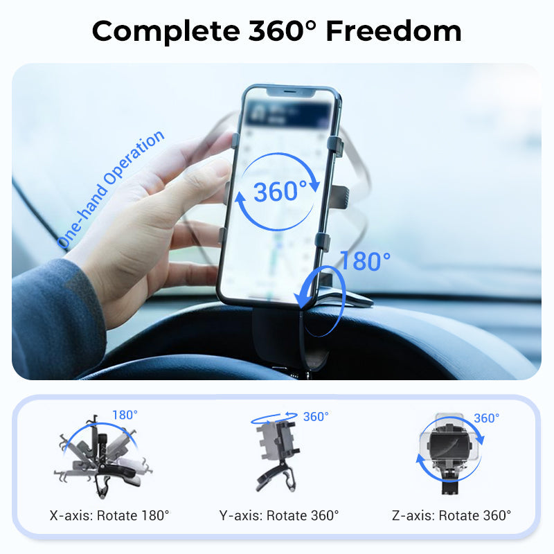 VersaHold™ — Drive Calm and Take Command with Effortless One-Handed Control