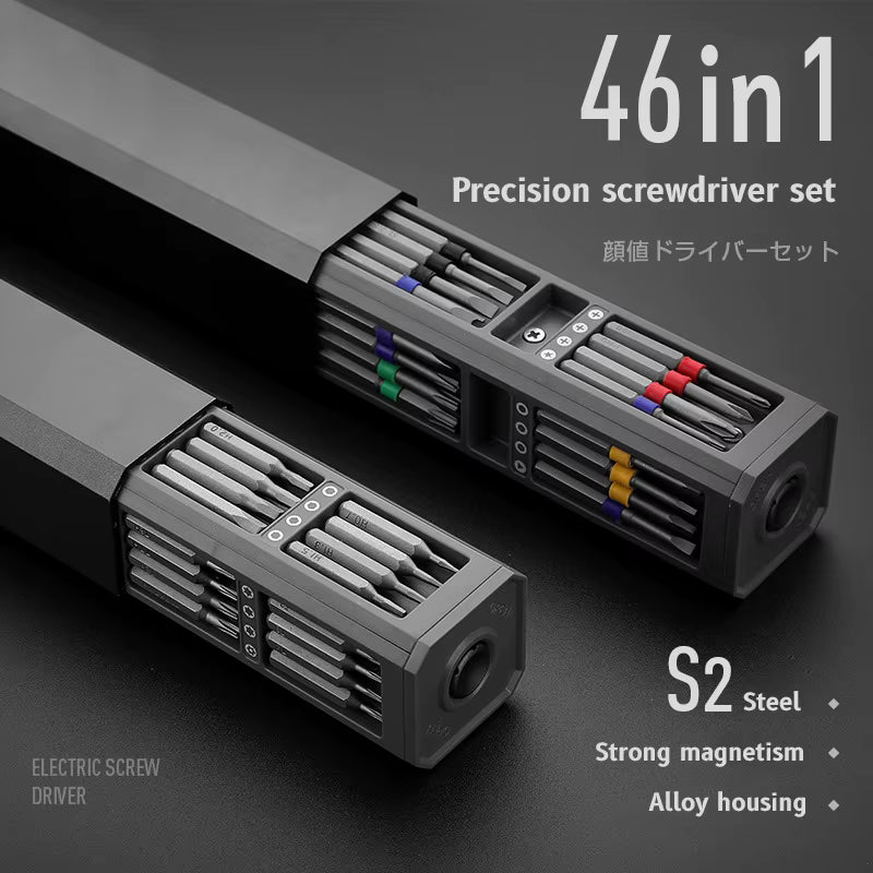 Precision Screwdriver Set 46 In 1 Magnetic S2 Steel