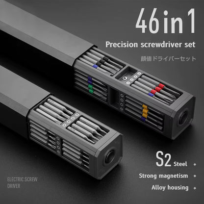 Precision Screwdriver Set 46 In 1 Magnetic S2 Steel