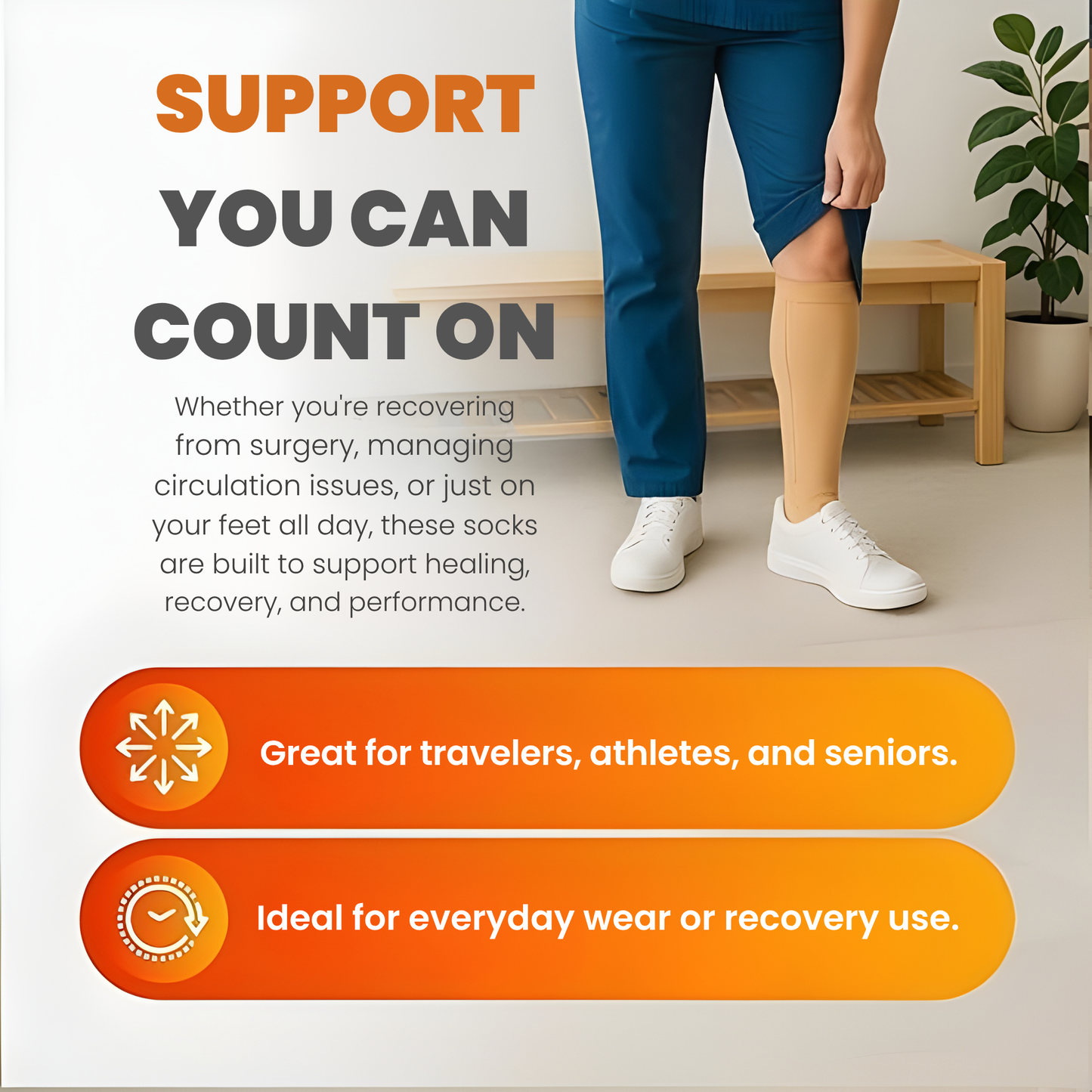 RevitaStride™ — Slip On Comfort That Energizes Legs All Day Long