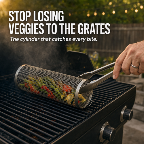 BlazeRoller™ — Keep Every Bite Perfectly Grilled Without the Hassle