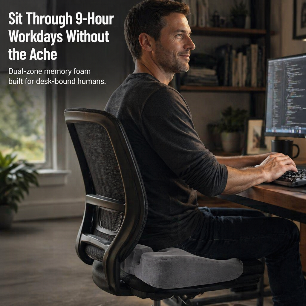 RelievEase™ — Experience Unmatched Tailbone Relief That Keeps You Comfortable All Day