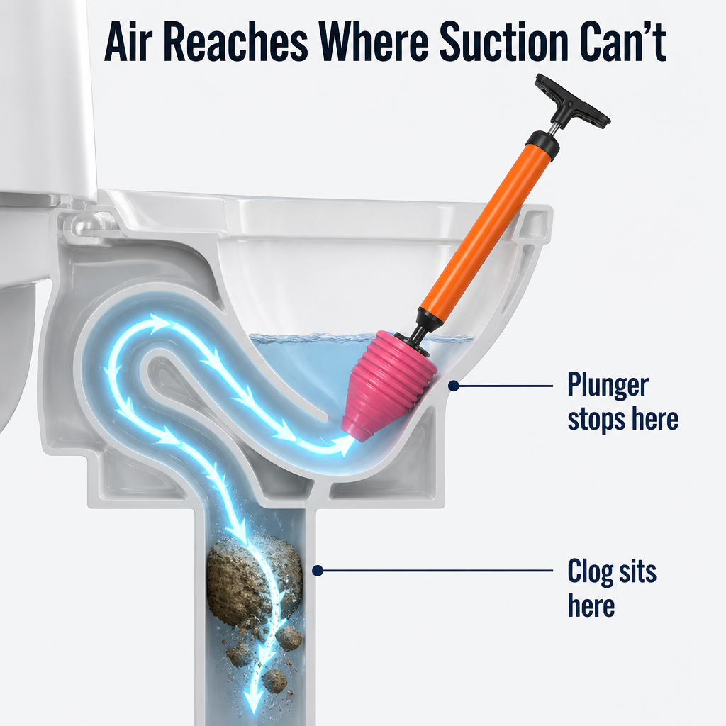 PowerPulse™ — Clear Tough Clogs Instantly Without Chemicals or Mess