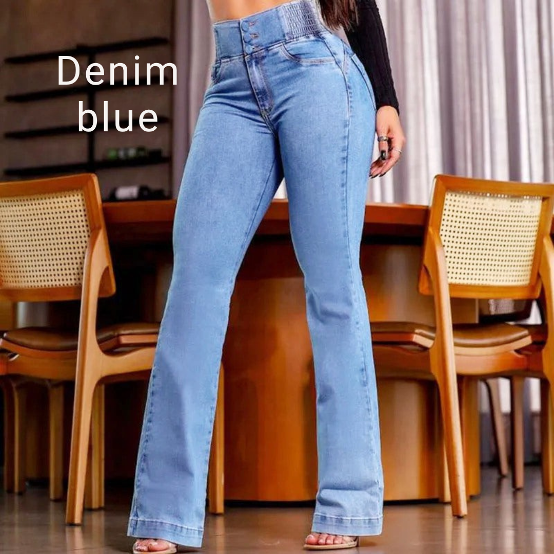 CurveCraft™ High Waist Flare Jeans — Sculpt Your Waist, Lengthen Your Legs, Wear Confidence All Day