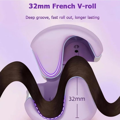 VeloCurl™ — Transform Your Look with Effortless, Glossy French Waves That Turn Heads