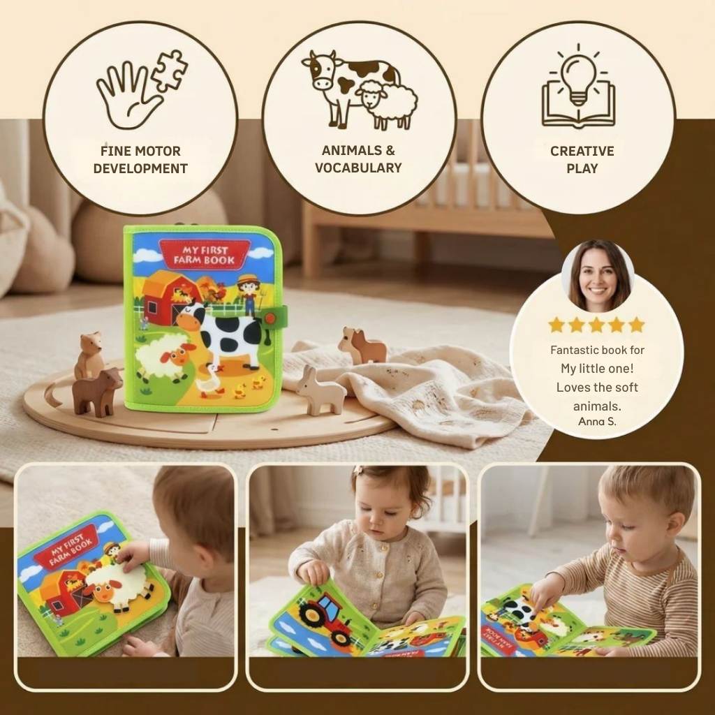 SproutPlay™ Interactive Farm Book — Spark Endless Joy and Confidence with Every Touch