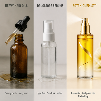 SilkaMist™ — Effortless Shine and Frizz-Free Softness Without the Greasy Roots