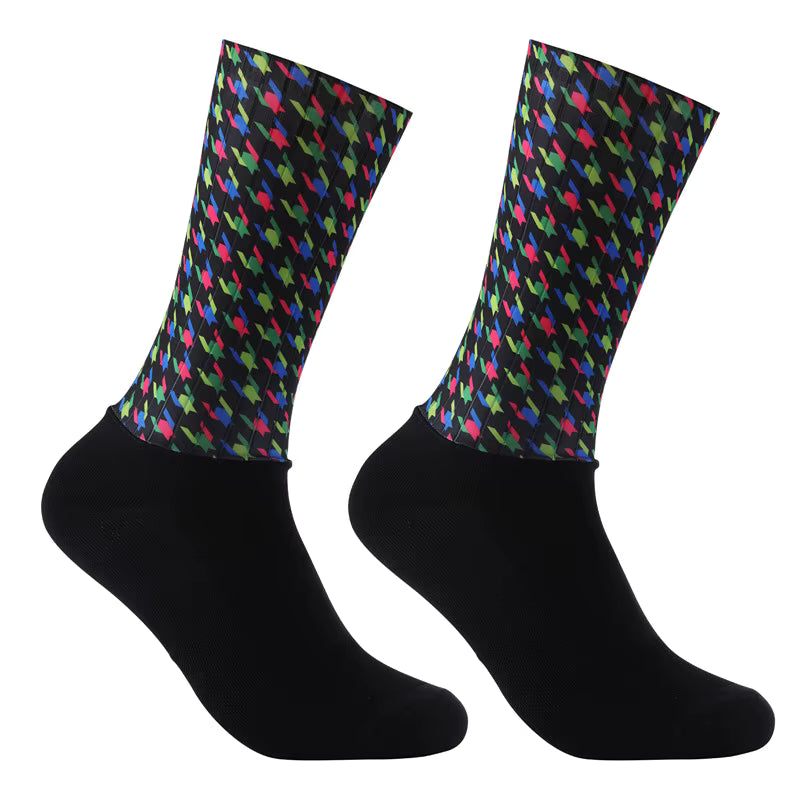 Cycling Socks Seamless Anti-Slip Compression