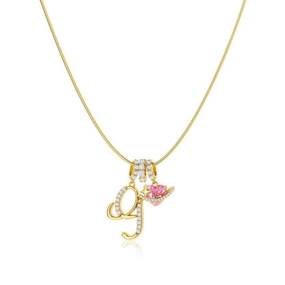 AuraNest™ 3-Layer Initial Necklace — Wear Your Story in Radiant Gold and Effortless Elegance