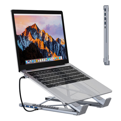 VoltEdge™ 8-Port Docking Station & Adjustable Stand — Crush Neck Pain and Command Your Workspace with Ultimate Power and Focus