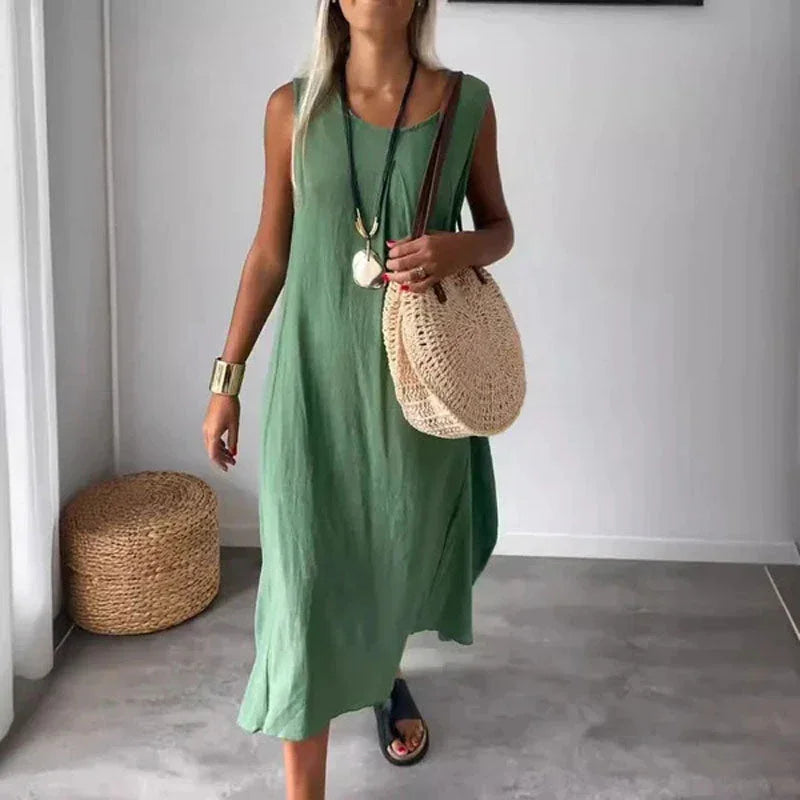 SolaraSilk™ Dress — Feel the Breeze, Flaunt Your Freedom All Day