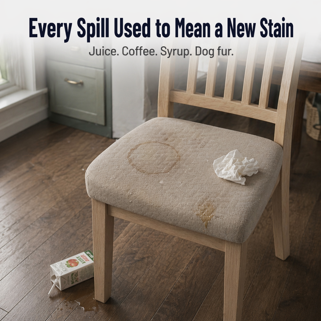 SlipGuard™ Jacquard Chair Covers — Protect Every Seat Against Spills, Stains & Sticky Fingers