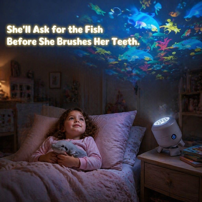 AquaLume™ — Soothe Restless Sleep with a Living Underwater Light Display