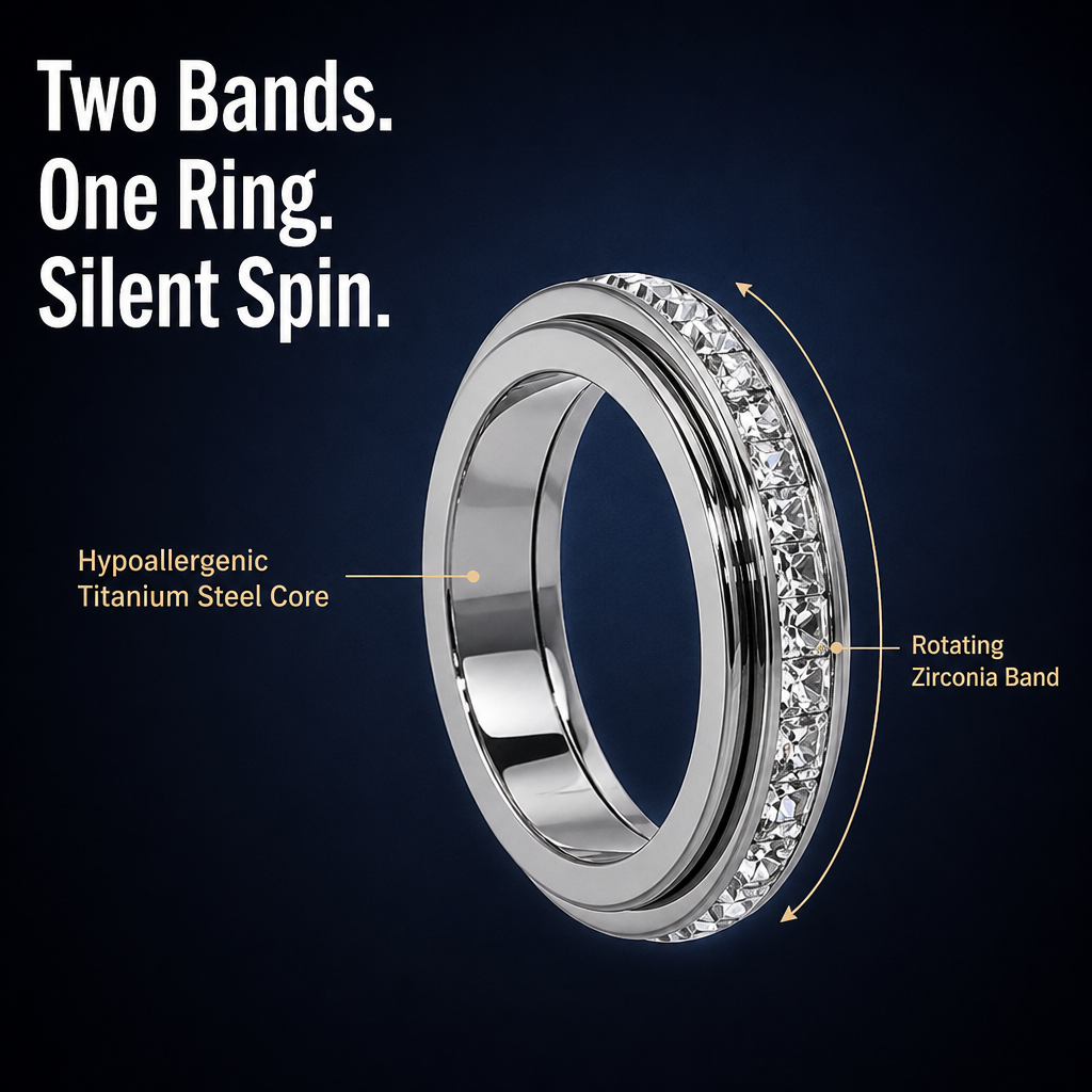 LumeRing™ — Quietly Twist Away Anxiety with Secret Spinner Shine
