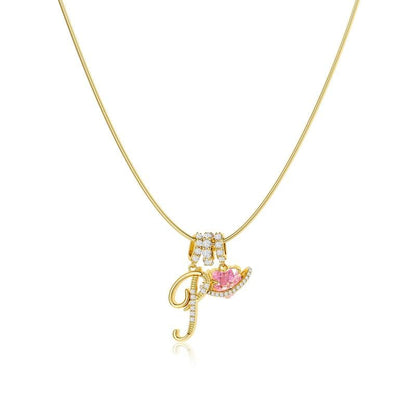 AuraNest™ 3-Layer Initial Necklace — Wear Your Story in Radiant Gold and Effortless Elegance