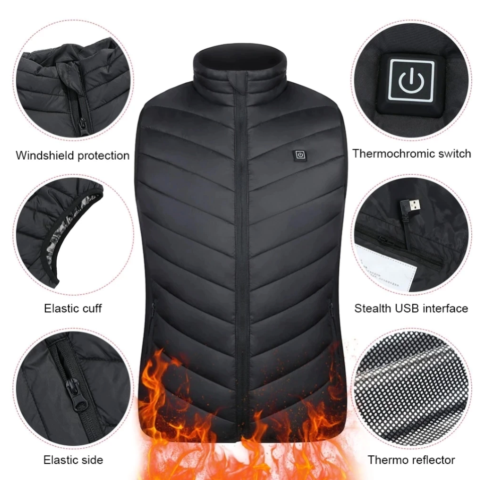BlazeShell™ Heated Vest — Ignite Your Body, Crush Winter’s Chill, and Move Free