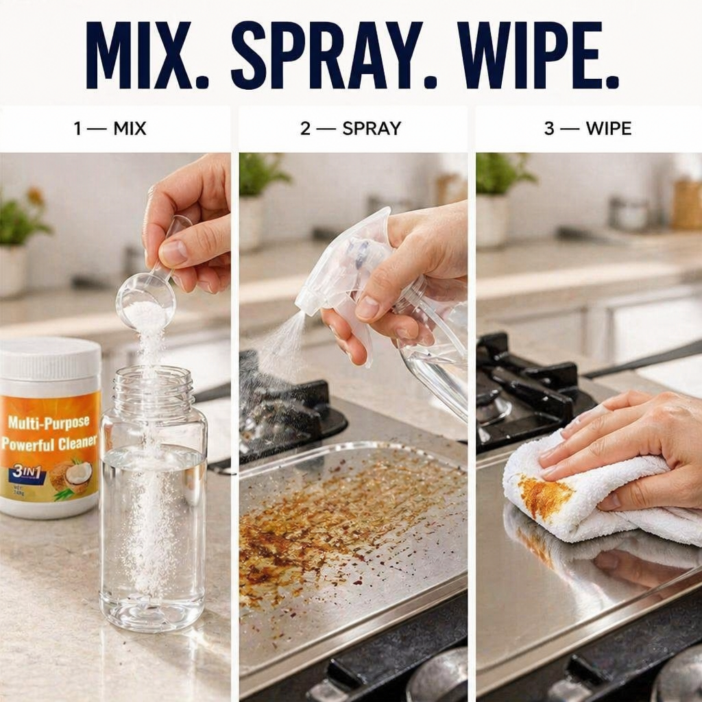 GlossPro™ — Melt Away Stubborn Grease Fast, No Scrubbing Needed