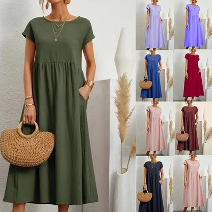 BreezeAura™ Dress — Your All-Day Shield Against Heat, Sweat, and Style Struggles