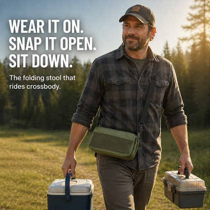 TrailEase™ — Wear Your Comfort, Sit Anywhere, and Free Your Hands Instantly