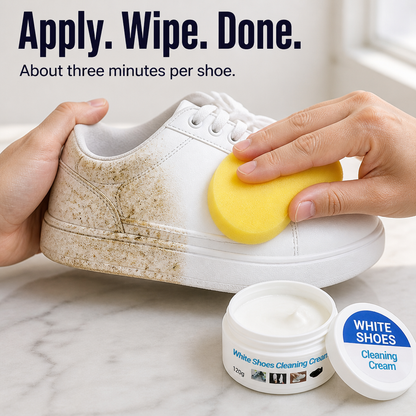 RevitaShine™ Cleaning Cream — Instantly Erase Dirt and Yellowing for Sneakers That Look Brand New